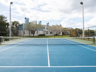 A tennis court at Fairways at Feather Sound in Clearwater, FL