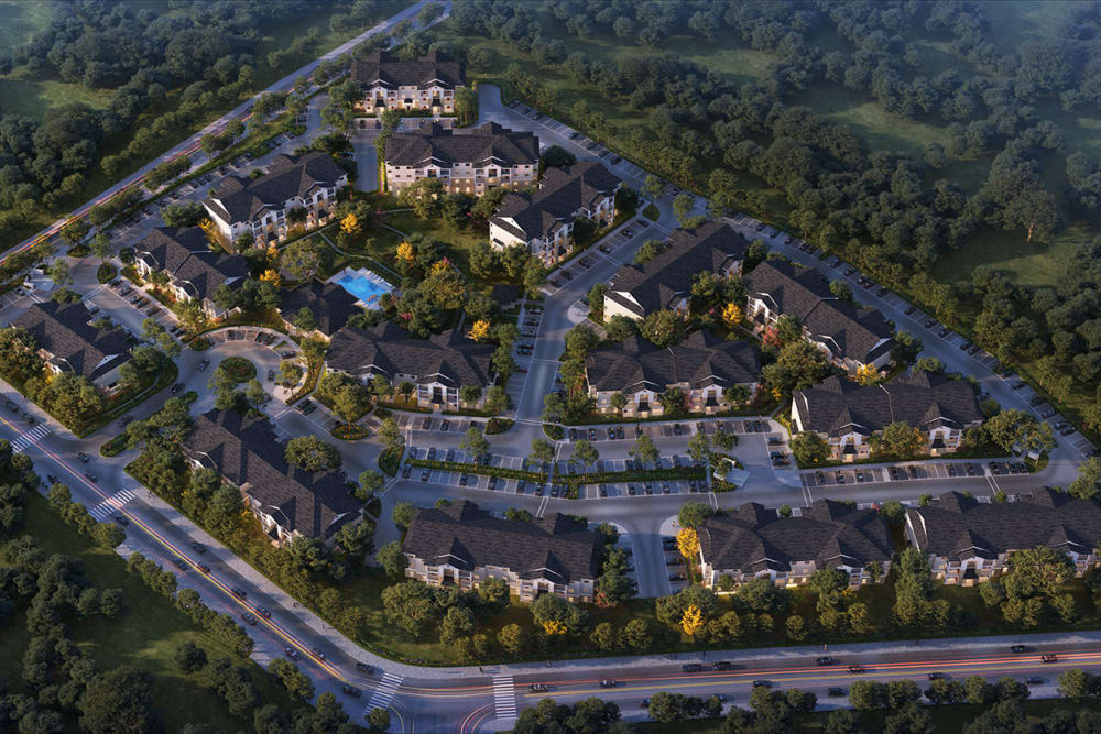 Aerial view of THE RESIDENCES AT LANDON RIDGE, San Antonio, Texas