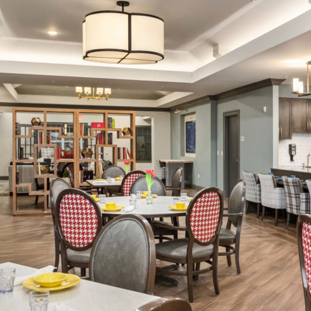 Dining room at Anthology of Troy in Troy, Michigan