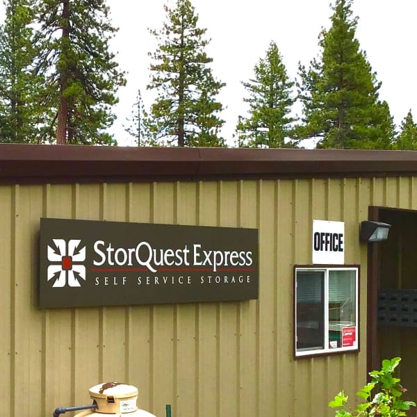 The leasing office at StorQuest Express Self Service Storage in Tahoe Vista, California