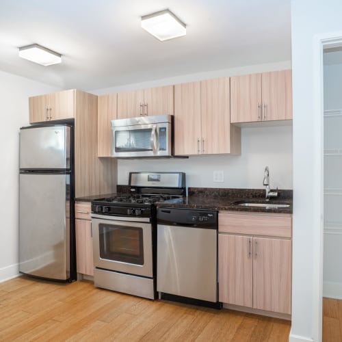 Model kitchen at Adams View in Washington, District of Columbia