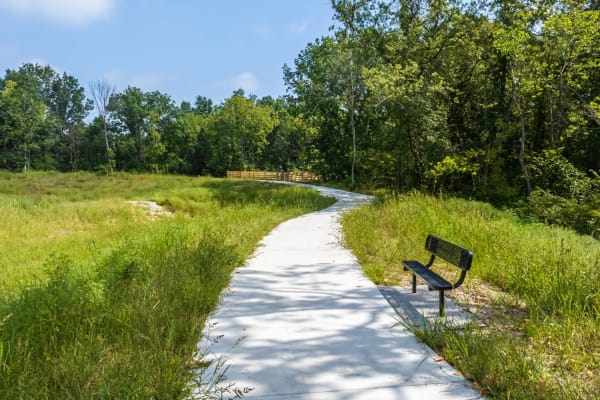 Scenic walkways at Forest Ridge Villas in Kansas City, Missouri