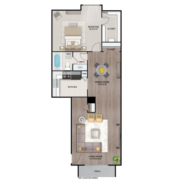 Willow floor plan brochure at Latitude 2976 in Houston, Texas