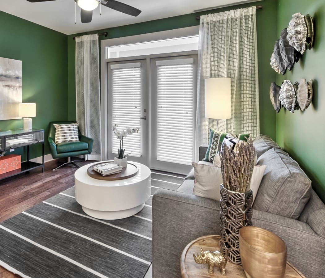 living room at Juncture in Alpharetta