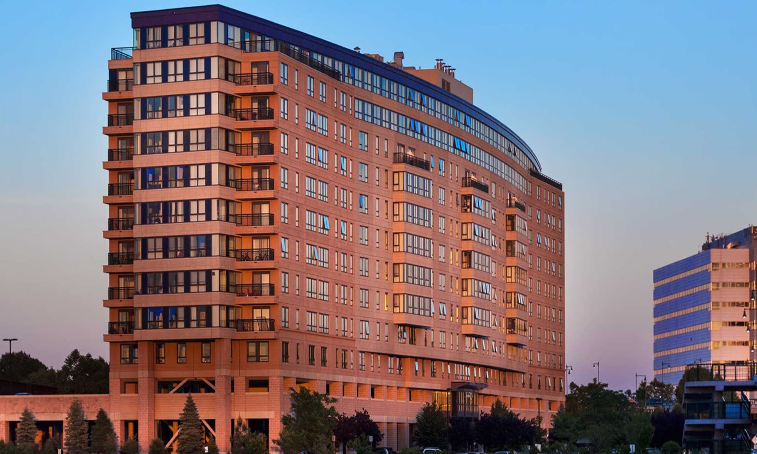 Outdoor areas at Neponset Landing in Quincy, Massachusetts