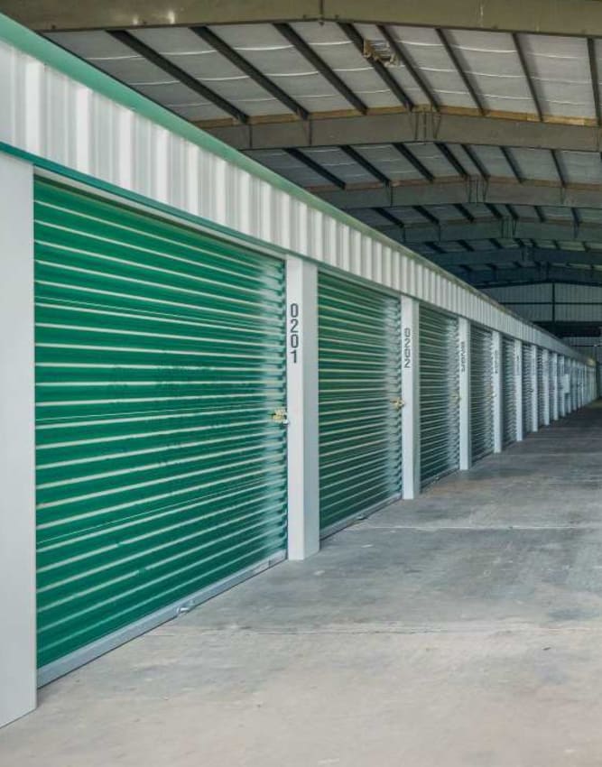 Ground-level storage units in a variety of sizes at StoreLine Self Storage in Wichita Falls, Texas