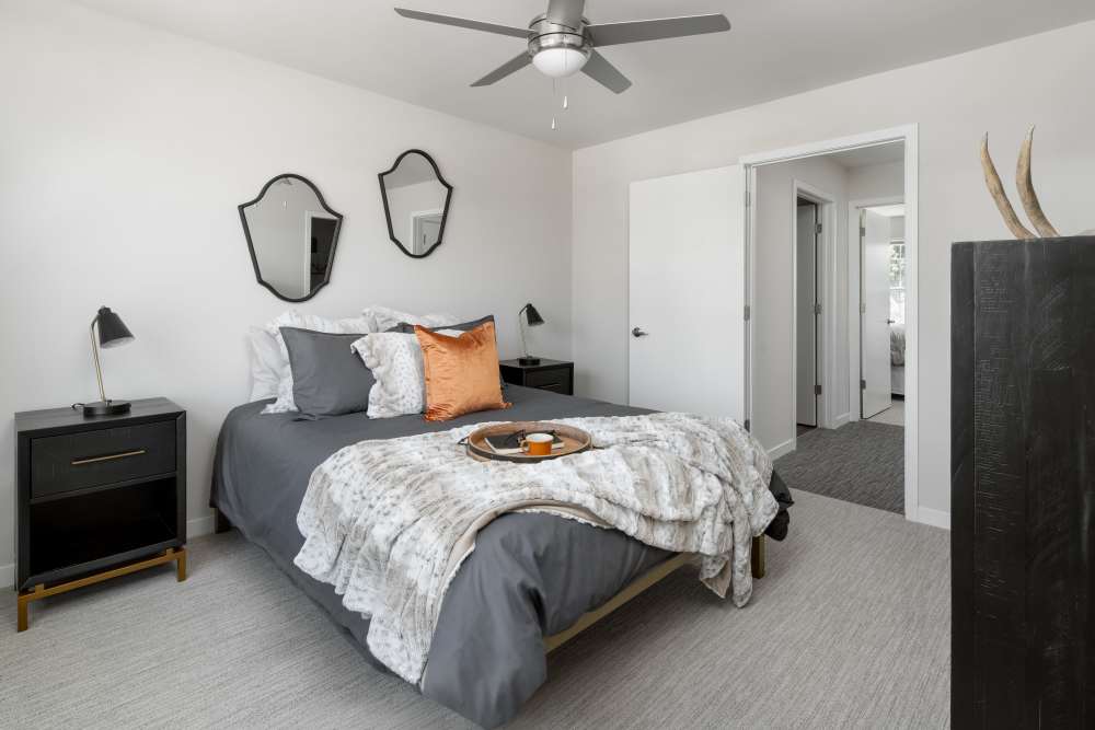 bedroom at The Bevy in Brown Deer, Wisconsin