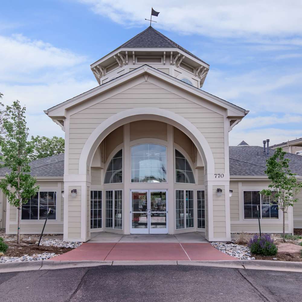 Leasing office at One Belmar Place in Lakewood, Colorado