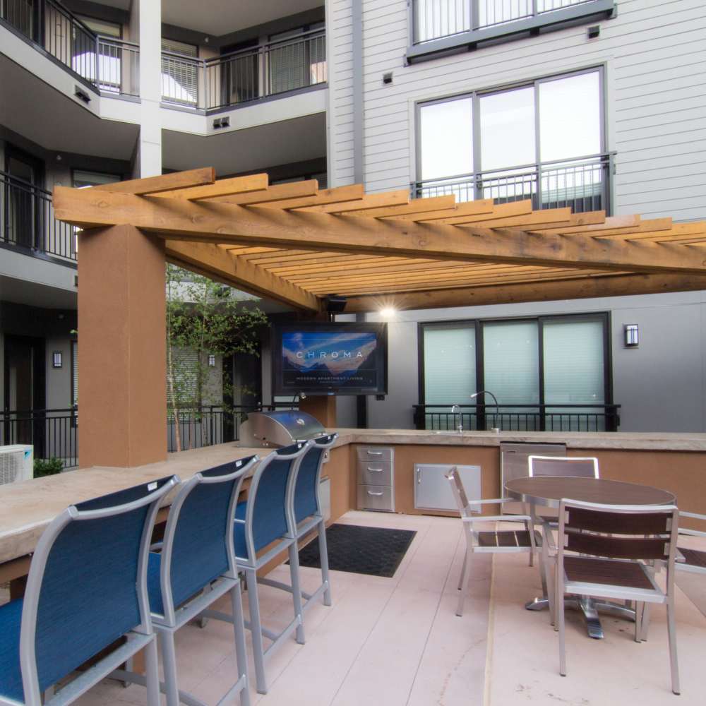 Community bbq aea at Chroma in Saint Louis, Missouri