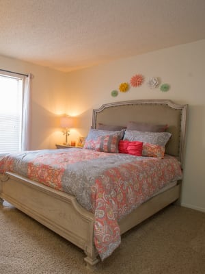 Bedroom at Cimarron Trails Apartments in Norman, Oklahoma