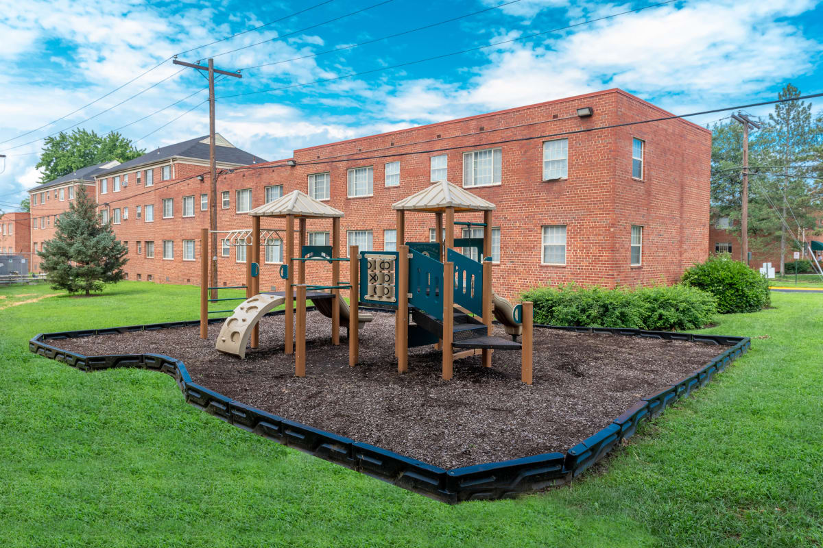 Rendering of playground apartments at Hamilton Manor in Hyattsville, Maryland