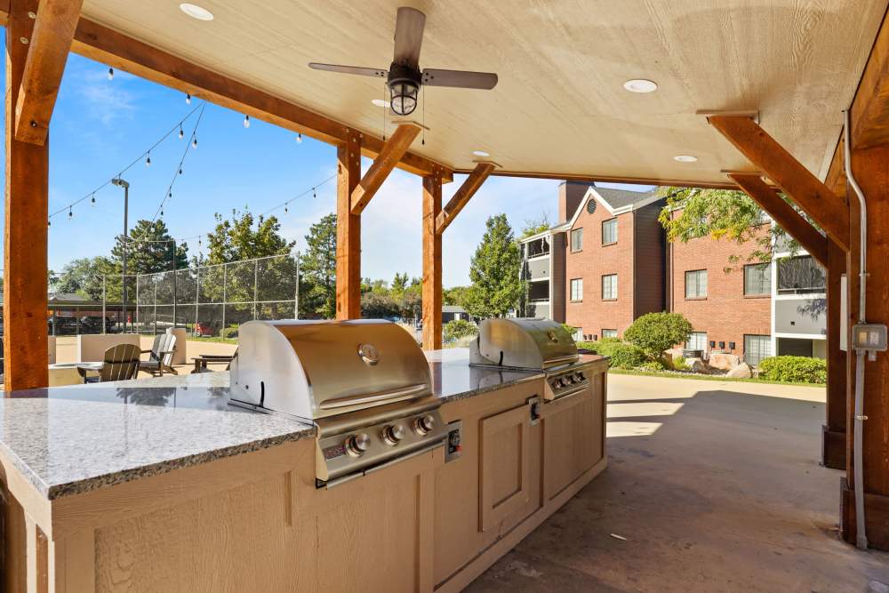 Cabana barbeque with grill at Royal Ridge Apartments in Midvale, Utah