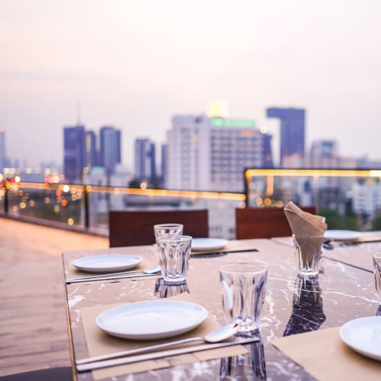 Open air skydeck at Crystal Springs in Fort Worth, Texas