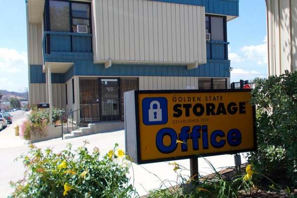 FAQ office sign Golden State Storage - Oak Avenue