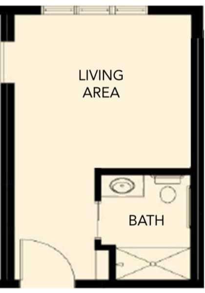 Memory Care shared suite at The Palisades at Broadmoor Park in Colorado Springs, Colorado