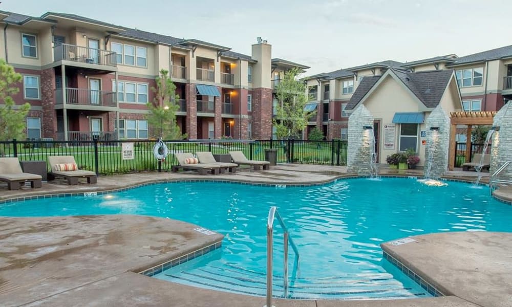 Swimming pool at The Reserve at Elm in Jenks, Oklahoma
