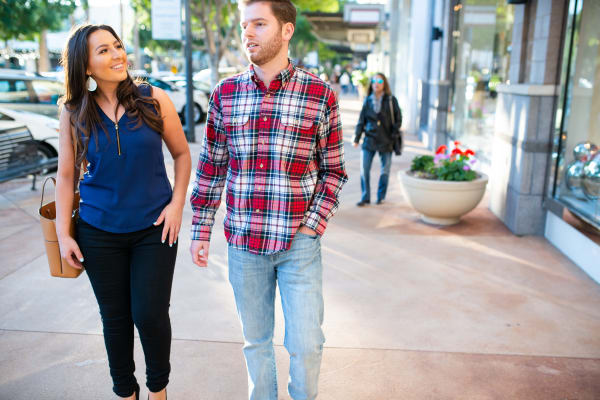 Residents shopping near San Portales in Scottsdale, Arizona