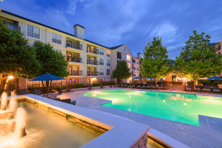 Exterior pool at The Stratford Apartments in Atlanta, Georgia