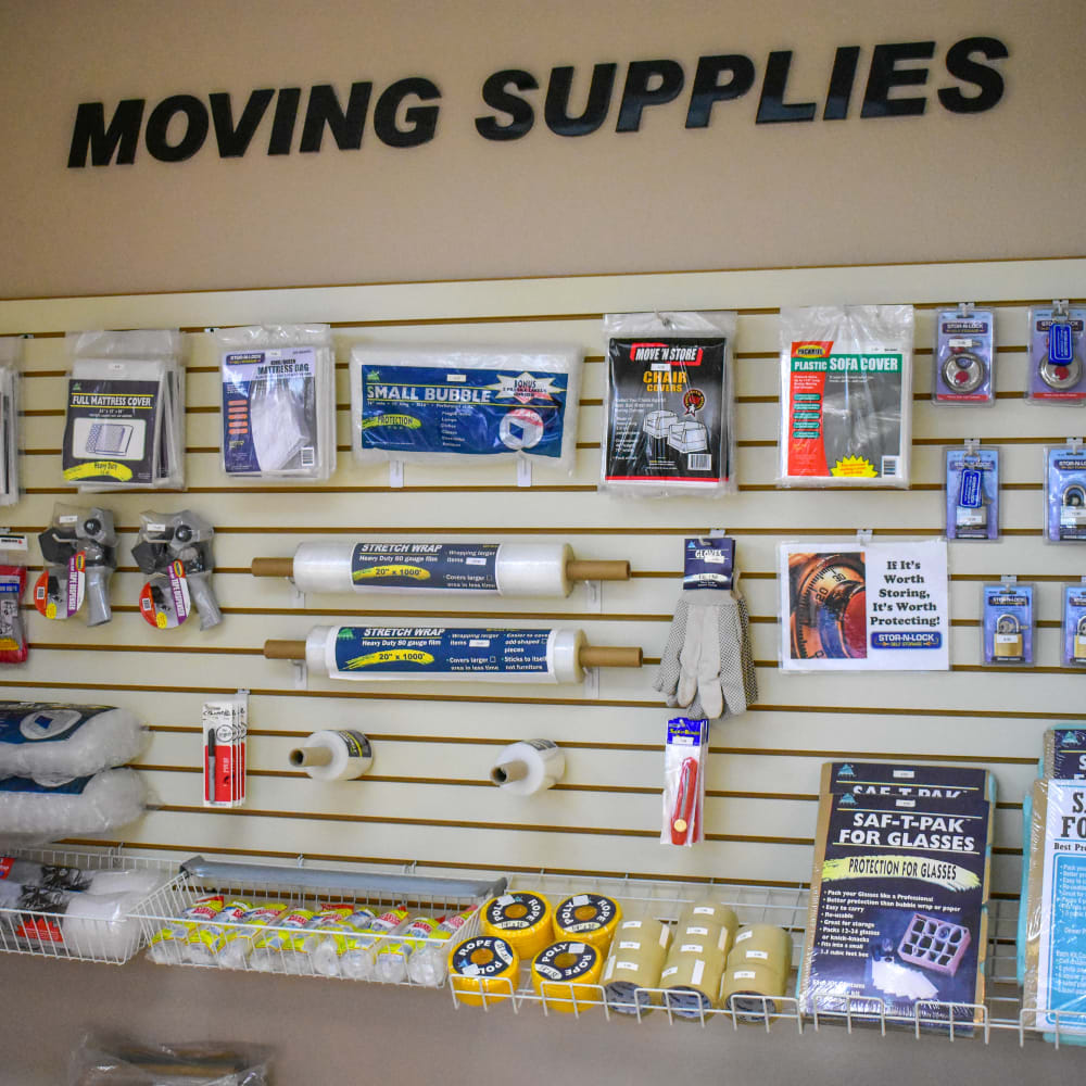 Moving supplies for sale at STOR-N-LOCK Self Storage in Redlands, California