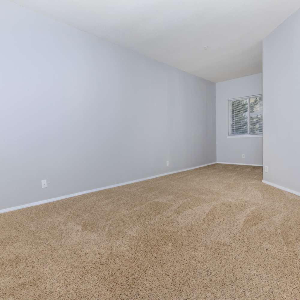 Unfurnished bedroom with carpet flooring at One Belmar Place in Lakewood,Colorado