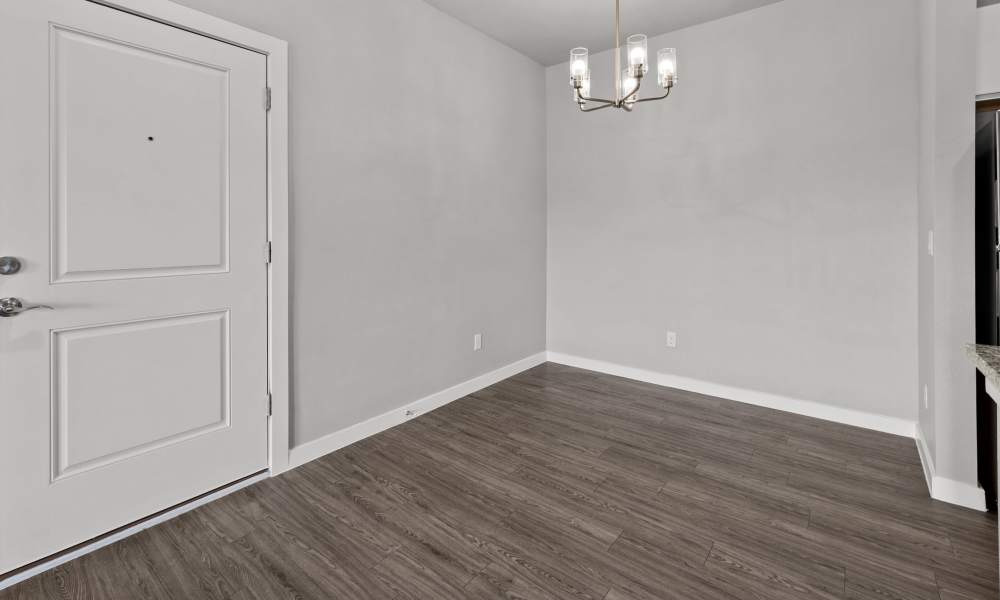 Unfurnished bedroom with chandelier lighting at Retreat at Horizon Hills in El Paso, Texas