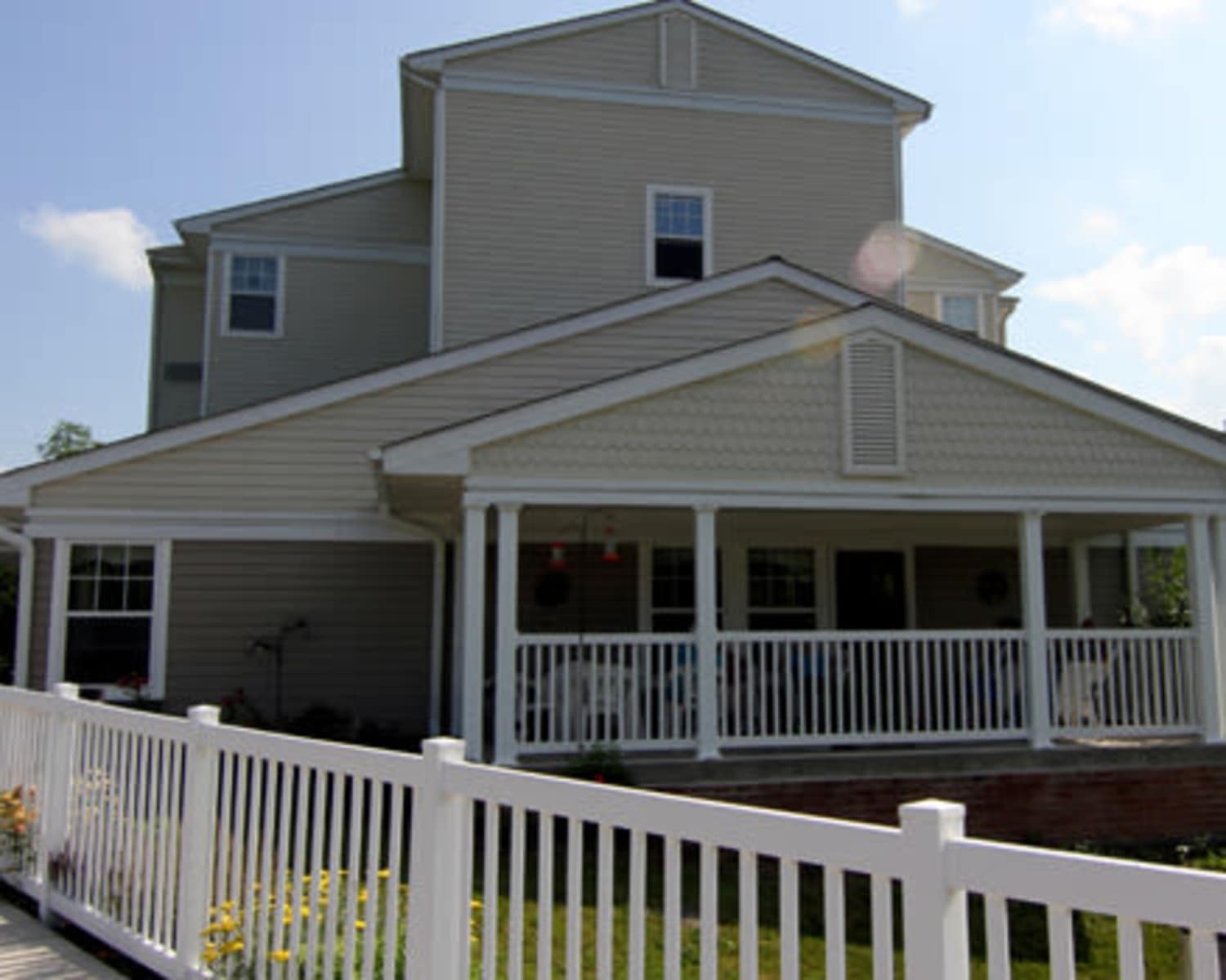 Beautiful upgraded exterior with porch at Mountain View House in McConnellsburg, Pennsylvania