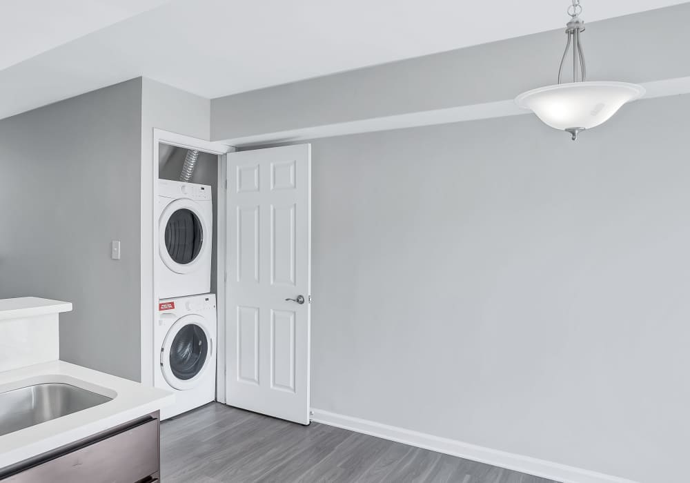 Washer and dryer connections at BayPointe Crossing in Virginia Beach, Virginia