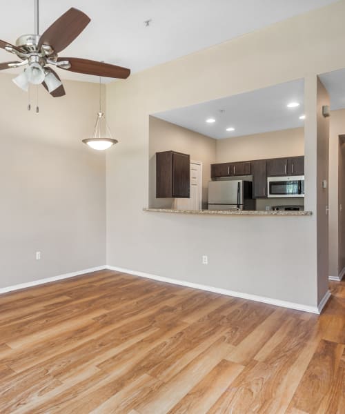 wood-style flooring at The Linq in Chandler, Arizona
