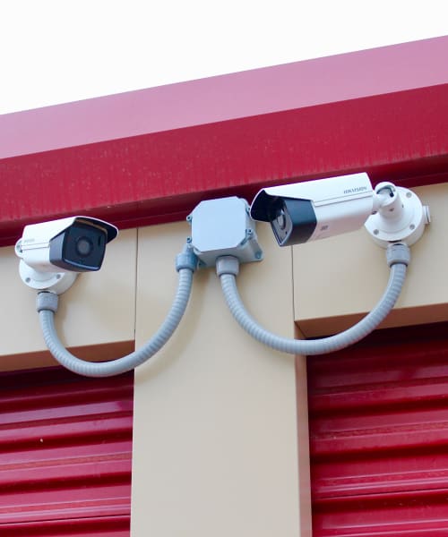 A couple of our security cameras at Global Self Storage in West Henrietta, New York