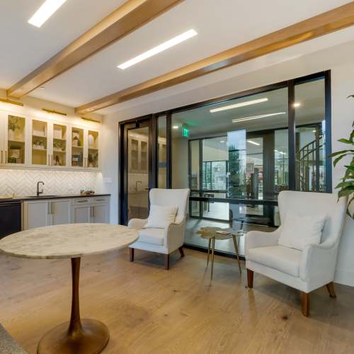 Community indoor space at The Calvert in Charlotte, North Carolina