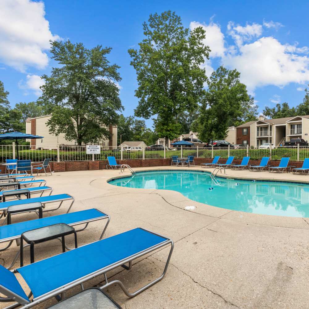 Pool area at Cannongate Apartments in Vicksburg, Mississippi