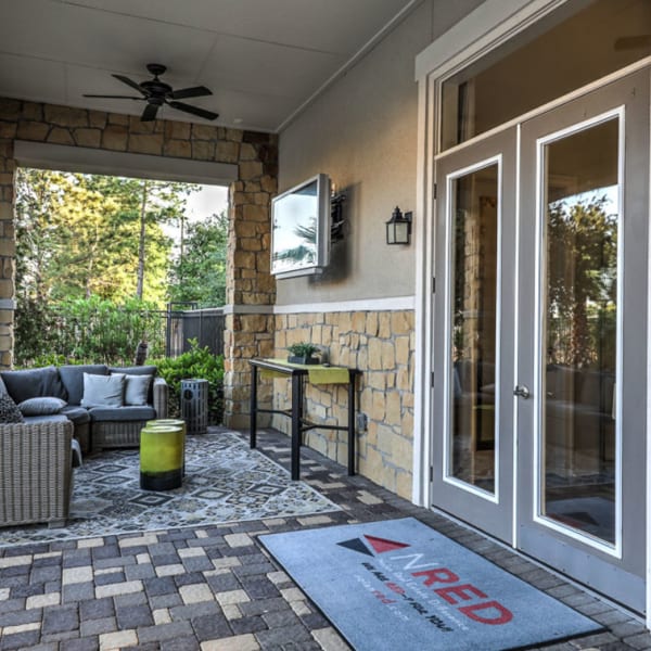 Resident clubhouse enterence at Waterstone at Cinco Ranch in Katy, Texas