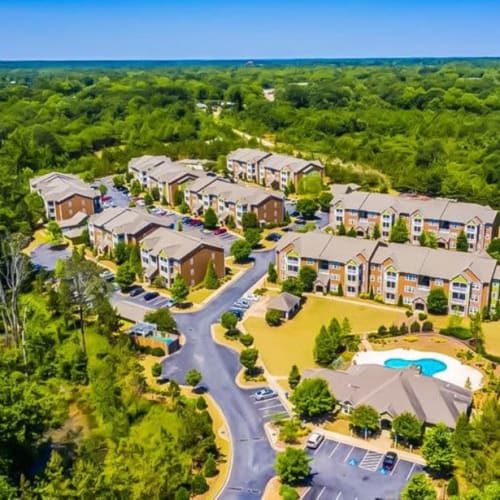 Aerial view of Crossings of Opelika in Opelika, Alabama