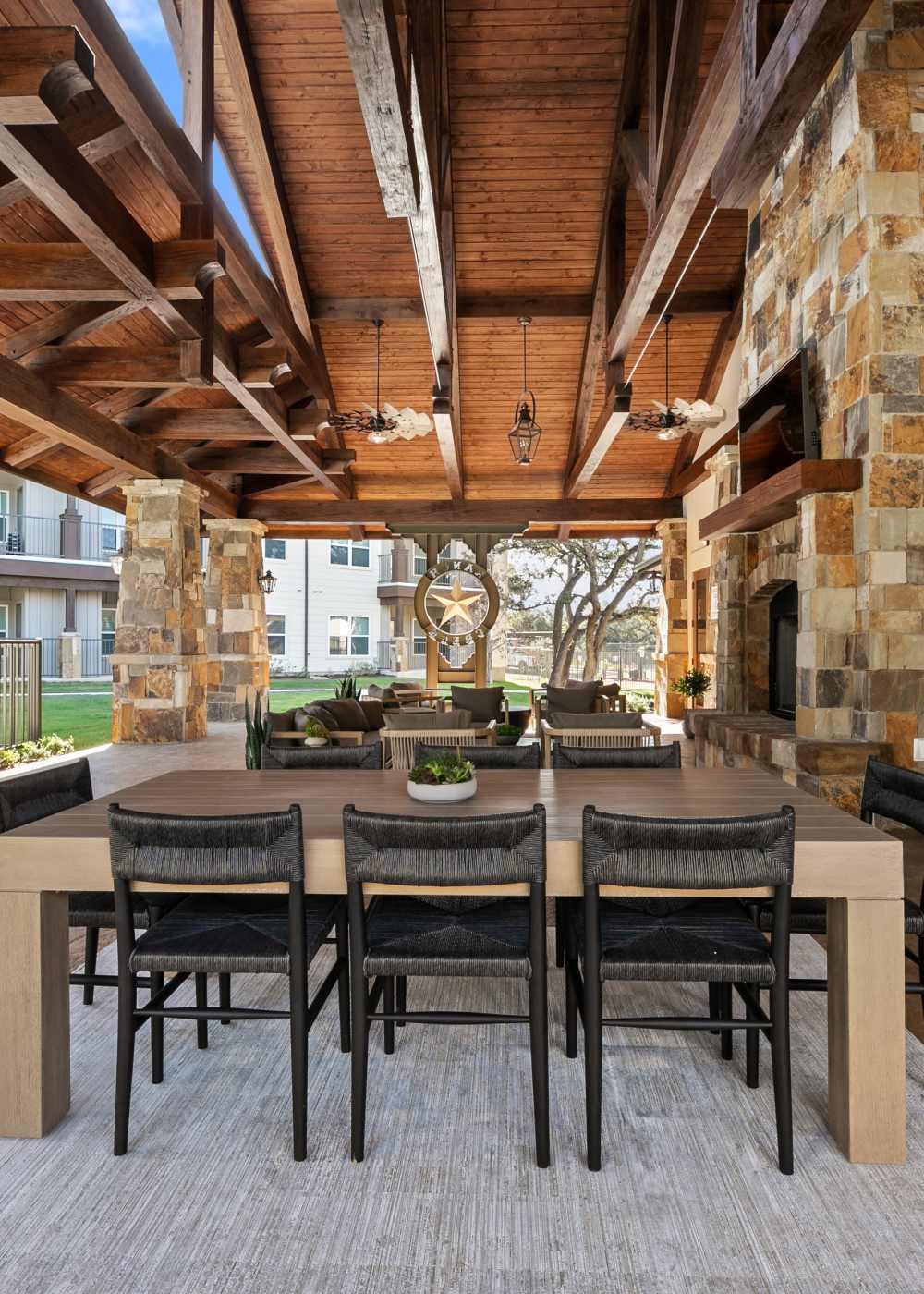 Seating space at Ranch Creek Living in Helotes, Texas