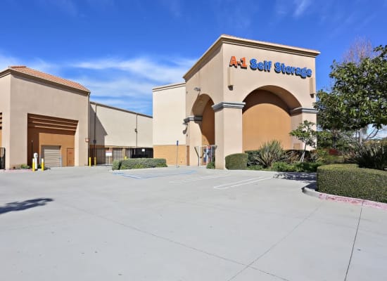 Front entry to A-1 Self Storage in Chula Vista, California