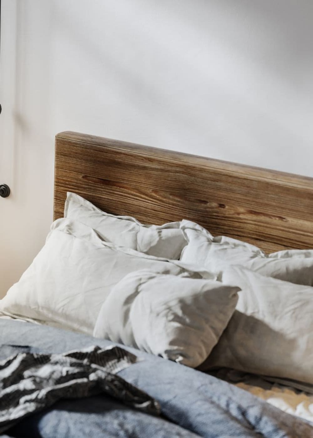 Nice bedroom in model apartment at North Eden Townhomes in Columbus, Ohio