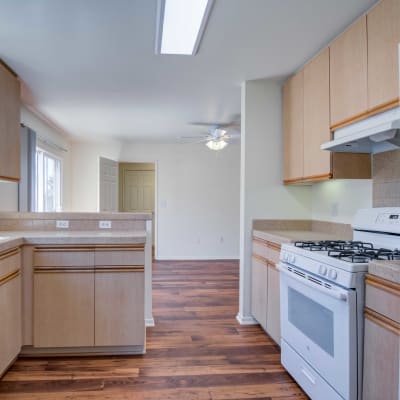 A fully equipped kitchen at San Onofre I in San Clemente, California