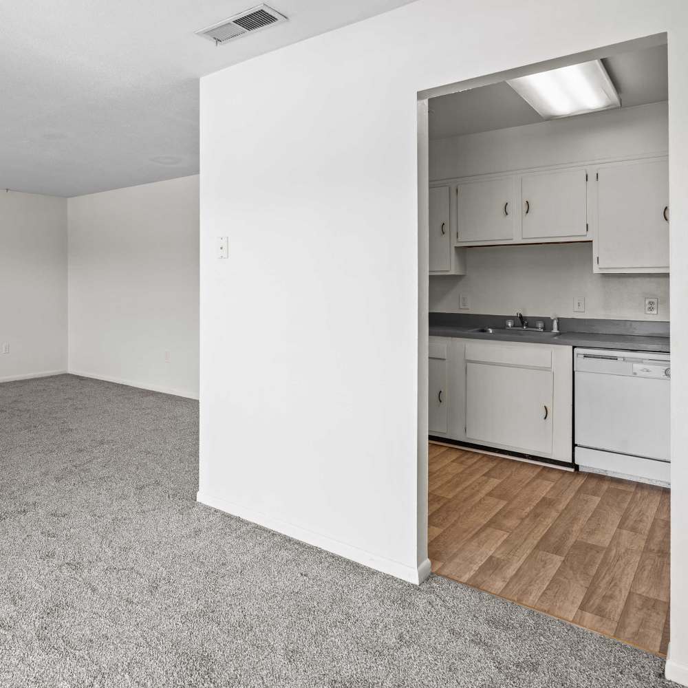 Kitchen access from the living room at Falcon House in Fort Walton Beach,Florida