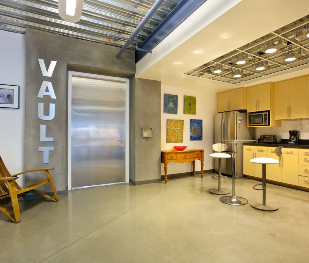 The vault storage entrance at Pacific Highway Storage in San Diego, California