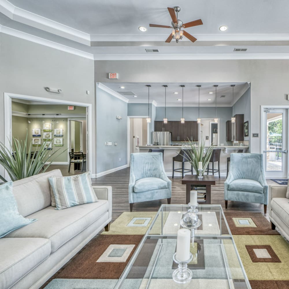 Stylish clubhouse at Bridgeway Apartments, Maryville, Tennessee