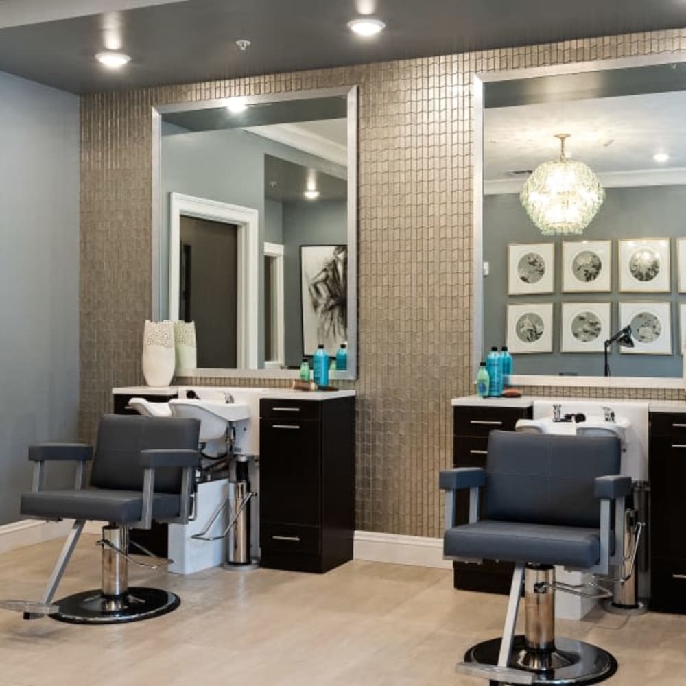 The salon at Anthology of Rochester Hills in Rochester Hills, Michigan