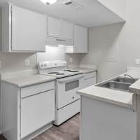 Spacious kitchen at Parkwood Square in Arlington, Texas