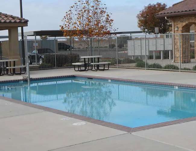 Swimming pool at Villa Esperanza in Avenal, California