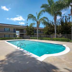 Swimming pool at Chatham Village in Tustin, California