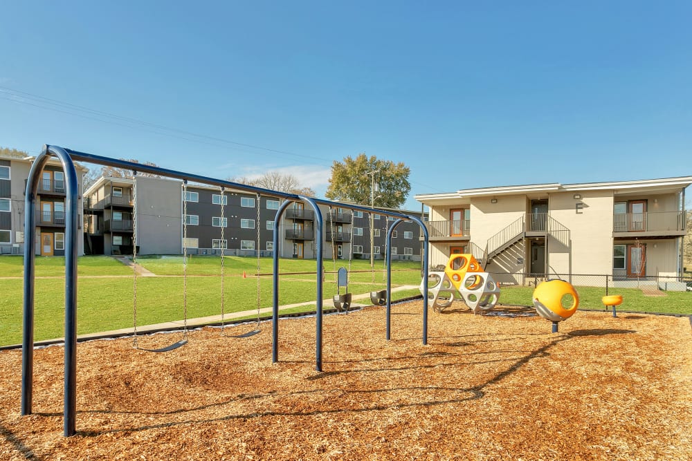 Expansive playground for kids at Gibson Creek Apartments in Madison, Tennessee