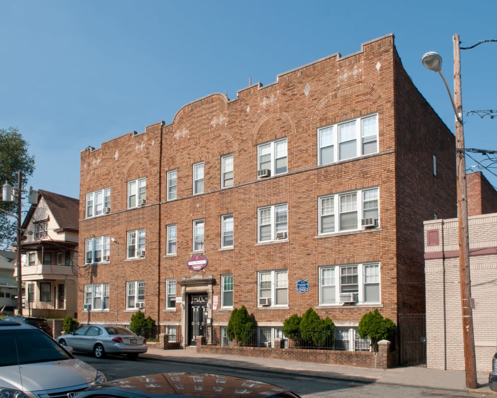 Exterior on a nice day at Murray Apartments in Paterson, New Jersey