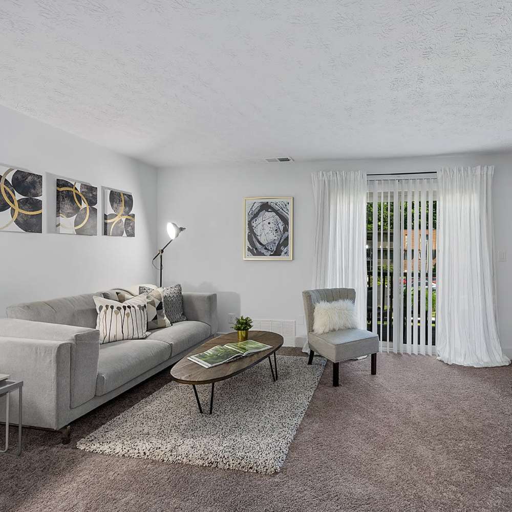 Living area of an apartment home at Millcroft Apartments & Townhomes in Milford, Ohio