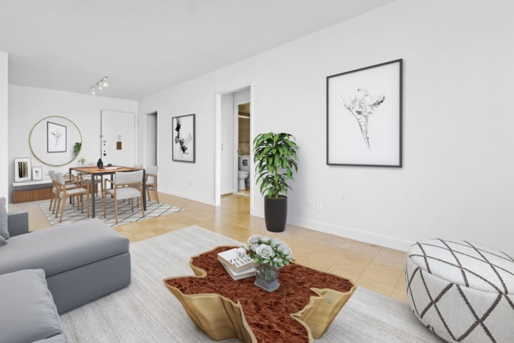 Spacious living room at The Caldwell in New York, New York