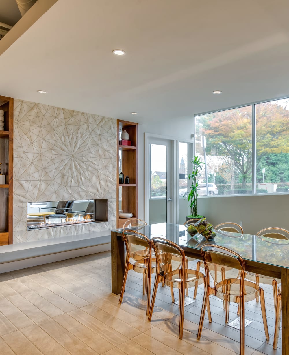 Modern lobby interior at Verse Seattle in Seattle, Washington