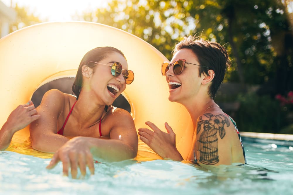 Luxury swimming pool at Redbud Ranch Apartments in Broken Arrow, Oklahoma